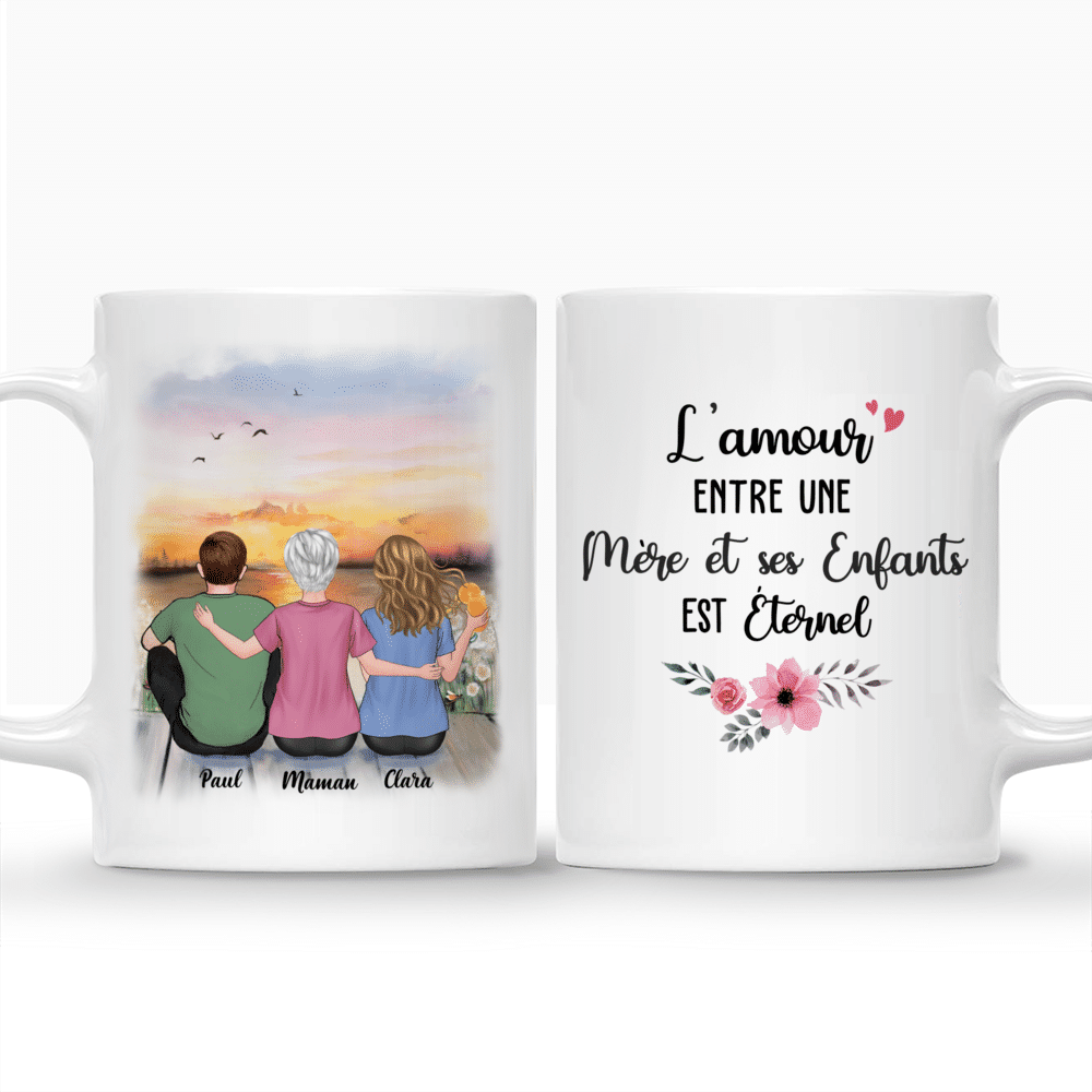 Mug vintage métal personnalisé  Maman et enfant - My Pretty Little Store