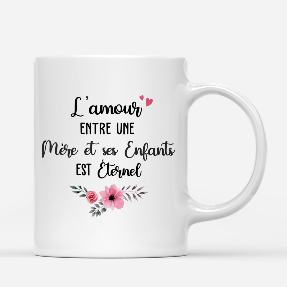 Personalized Mug - Mère et ses Enfants - L'amour entre une mère et ses enfants est éternel_2