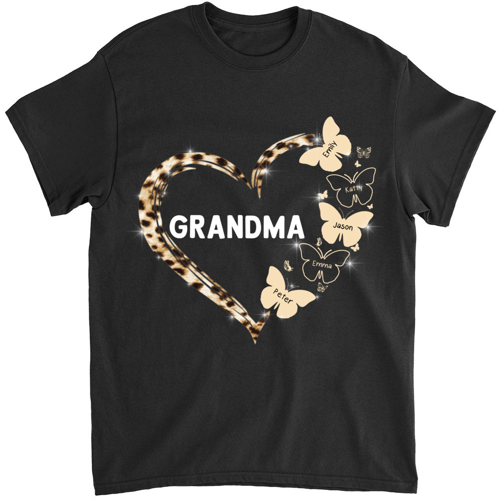 Family TShirt - Grandma Heart | Personalized T-shirt_1