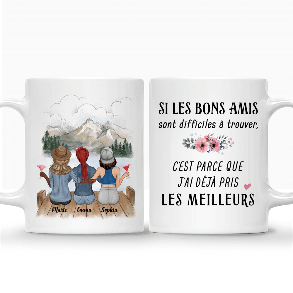 Personalized Mug - Up to 5 Girls - Besties Mug - Si Les Bons Amis Sont  Difficiles À Trouver, C'est Parce Que J'ai Déjà Pris Les Meilleurs