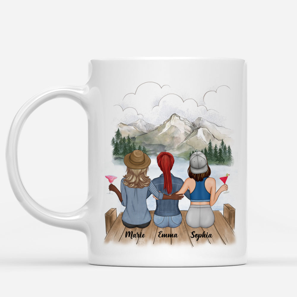 Personalized Mug - Up to 5 Girls - Besties Mug - Si Les Bons Amis Sont Difficiles À Trouver, C'est Parce Que J'ai Déjà Pris Les Meilleurs_1