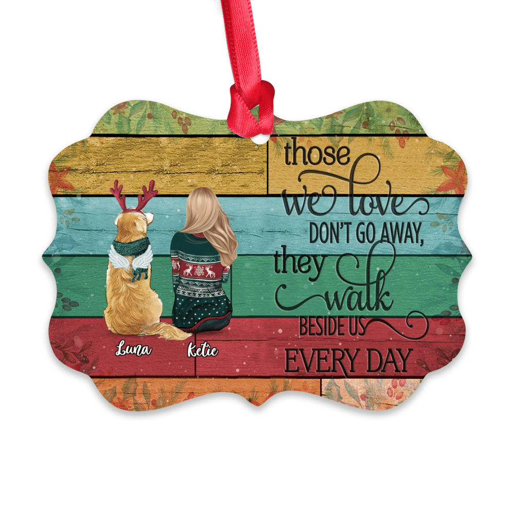 Personalized Ornament, Those We Love Don't Go Away They Walk