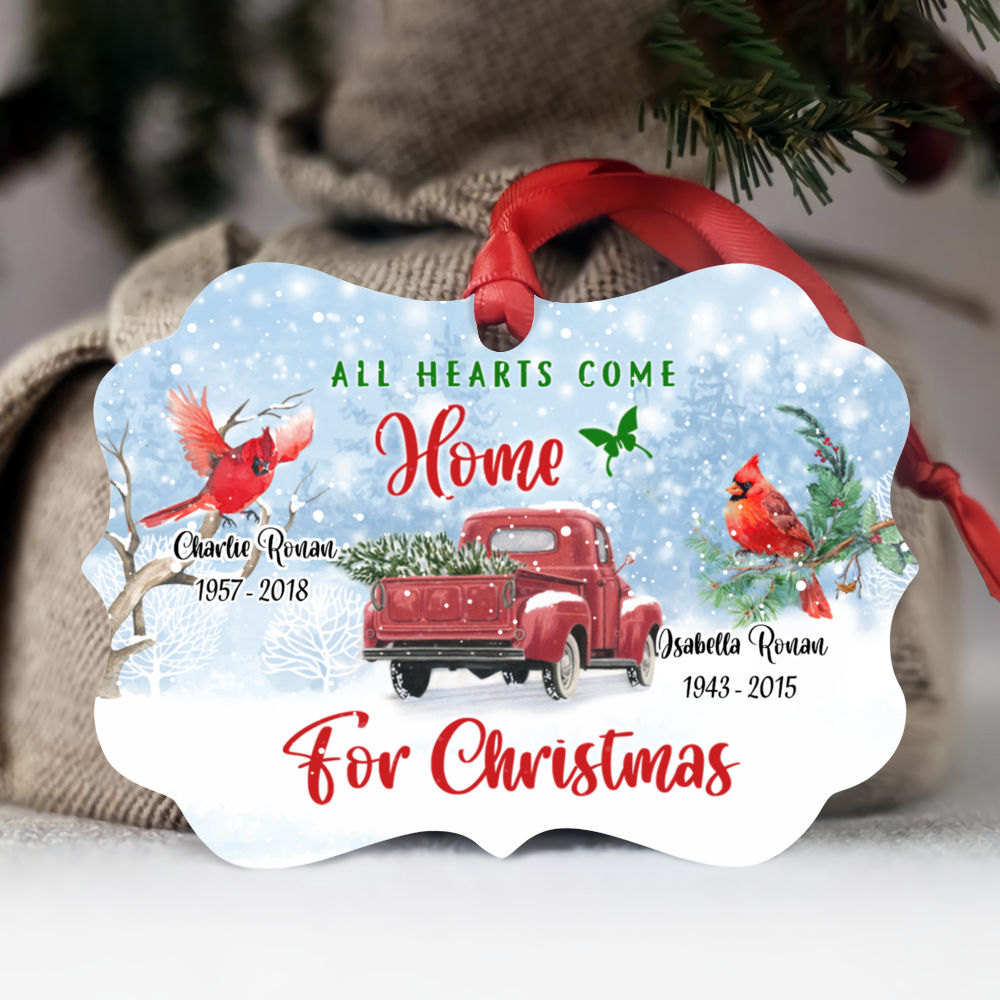 Personalized Ornament - Memorial Ornament - All hearts come home for Christmas (2)