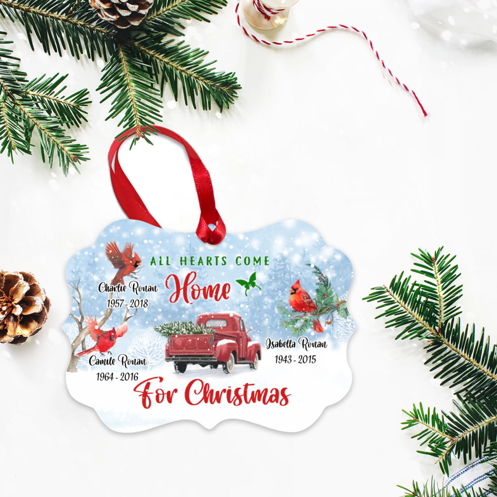 Personalized Ornament - Memorial Ornament - All hearts come home for Christmas (3)_2