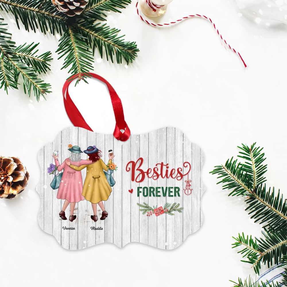 Personalized Ornament - Xmas Ornament - Besties Forever_2
