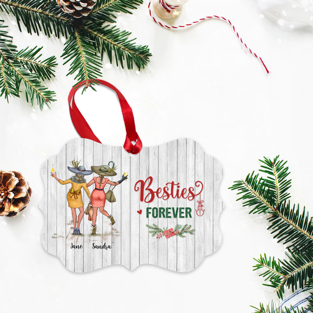 Personalized Ornament - Xmas Ornament - Besties Forever_2