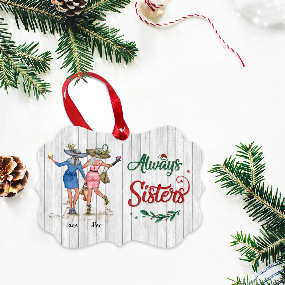 Personalized Ornament - Xmas Ornament - Best Friends Forever, Never Apart, Maybe In Distance But Never At Heart_2