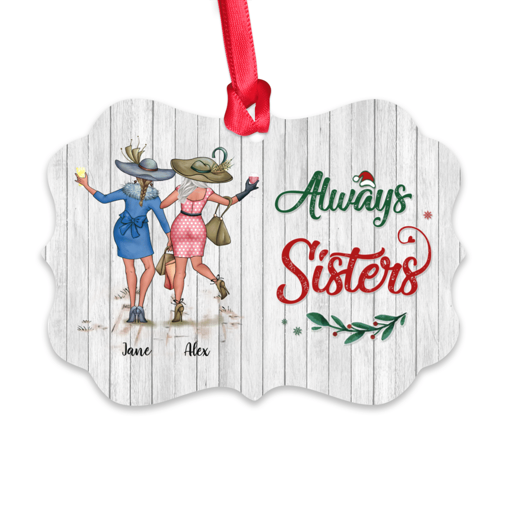 Personalized Ornament - Xmas Ornament - Best Friends Forever, Never Apart, Maybe In Distance But Never At Heart_1