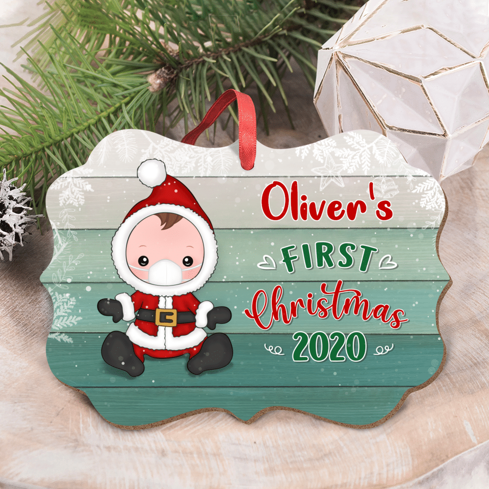 Personalized Ornament - Xmas Ornament - Baby's First Christmas (Ver 2)_2