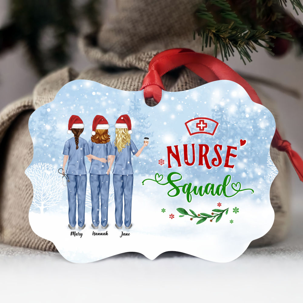 Personalized Ornament - Nurse Ornament - Up to 5 Nurses - Nurse Squad