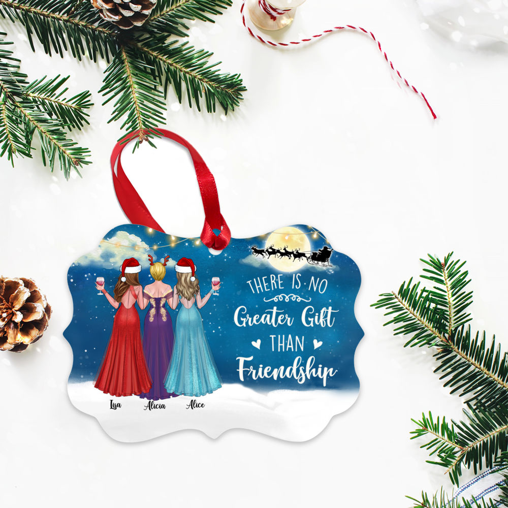 Personalized Ornament - Sisters - There Is No Greater Gift Than Friendship (5442)_3