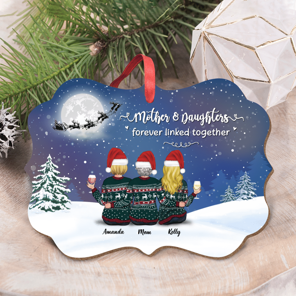 Personalized Ornament - Mother and Sons - Xmas Ornament - Mother And Sons  Forever Linked Together