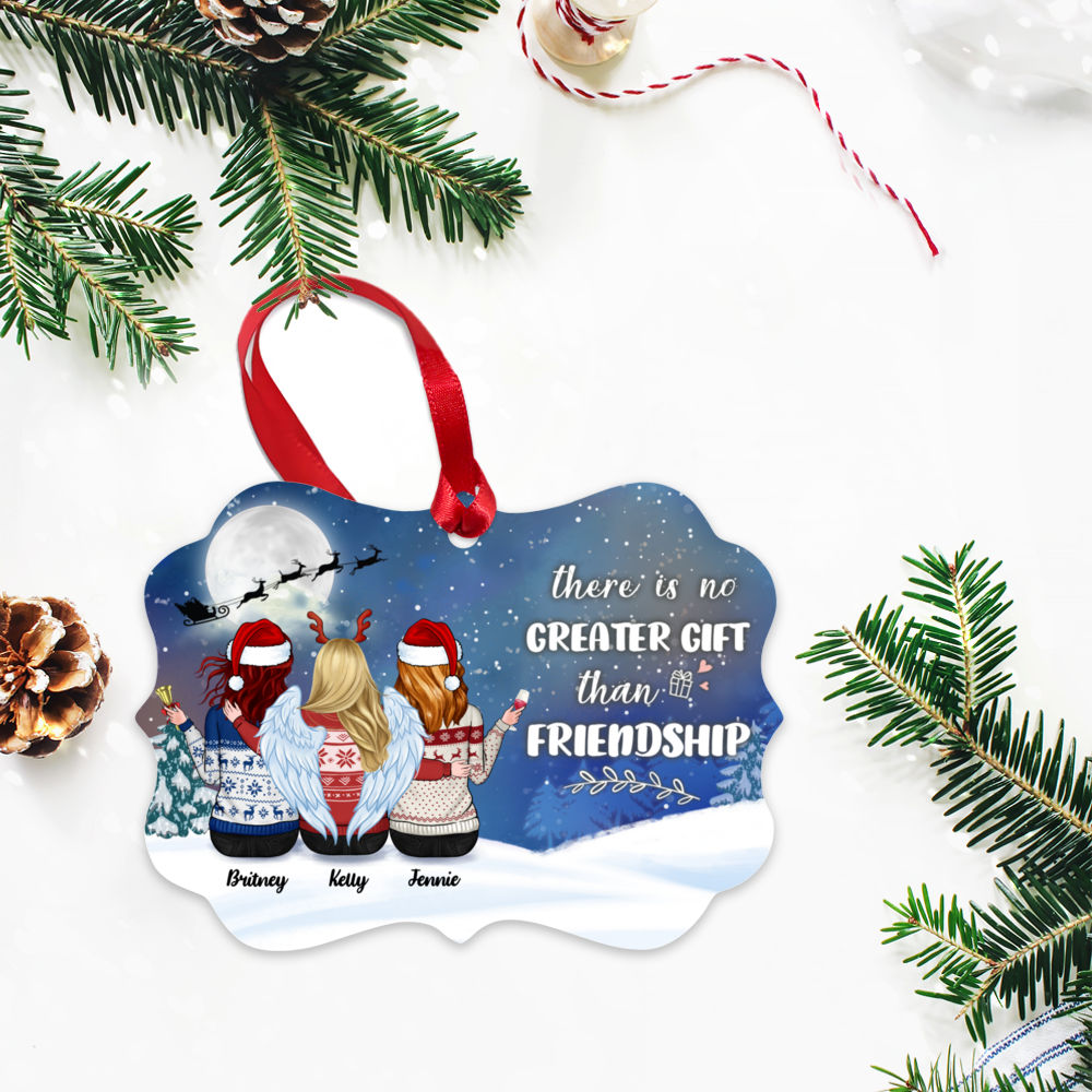 Up to 5 Sisters  - Xmas Ornament - There is No Greater Gift than Friendship_2