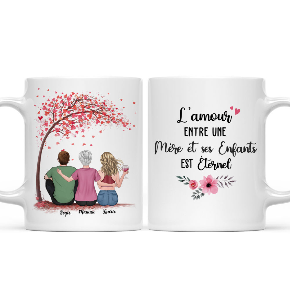 Personalized Mug - Mère et ses Enfants - L'amour entre une mère et ses enfants est éternel (N)_3