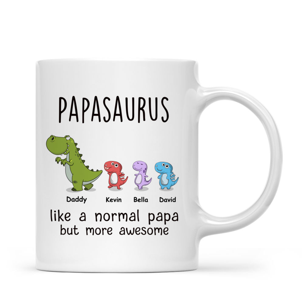 Fathers Day Mug - Papasaurus | Personalized Mugs | Gossby_2