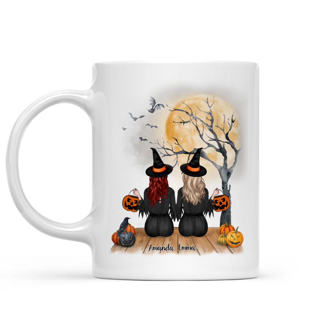 Personalized Halloween Mug - Witches are Always Connected by Heart_1