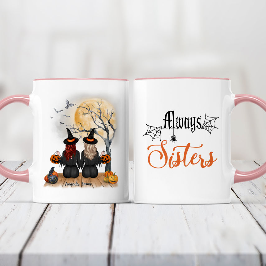 Sisters - Always Sisters - Personalized Mug