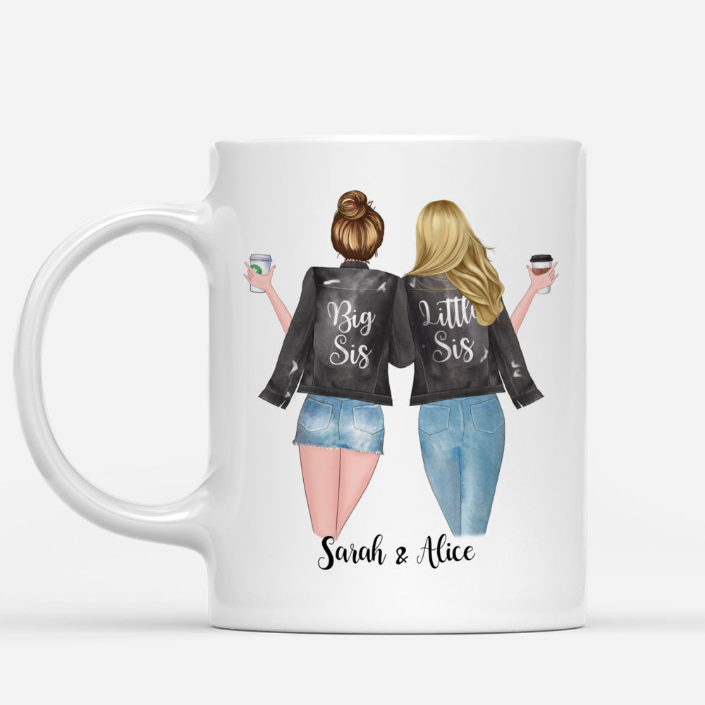 Custom Coffee Mugs for 2 Sisters - Dear Sis, thank for being my sister_1