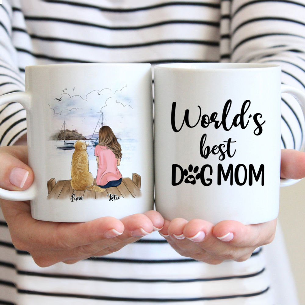 Living My Best Dog Mama Life Dog Coffee Mug, HN590 — GeckoCustom