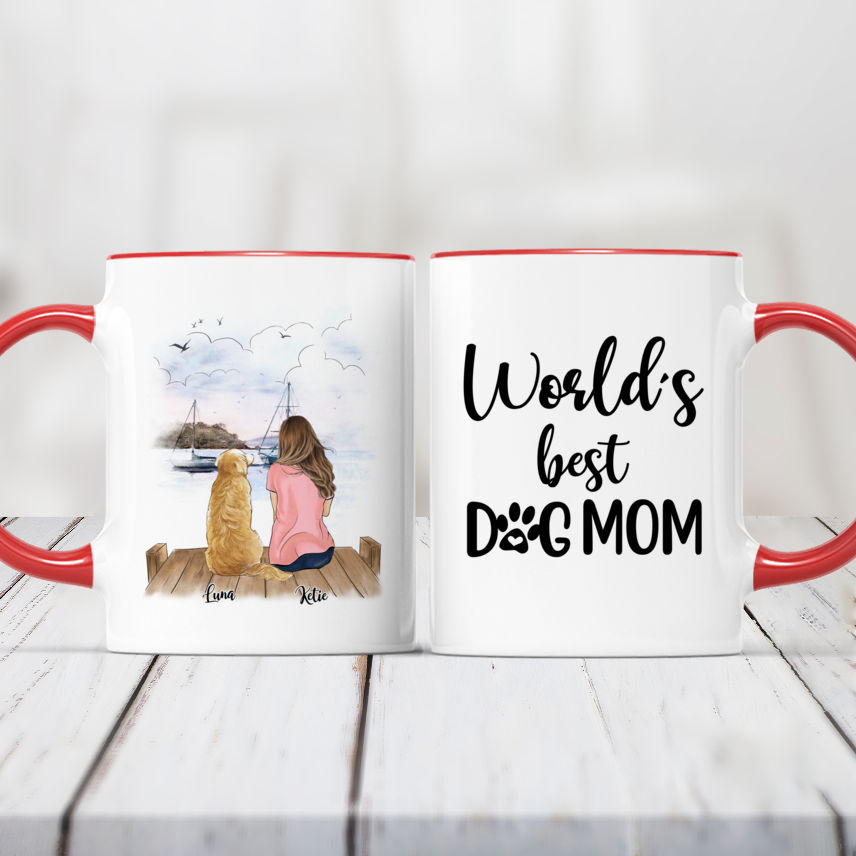 Dog Mama Enamel Coffee Mugs Custom Name Dogs Mommy Campfire Cups Gift  Personalized for Her Dog Owner Gifts for Dog Lovers Women - AliExpress