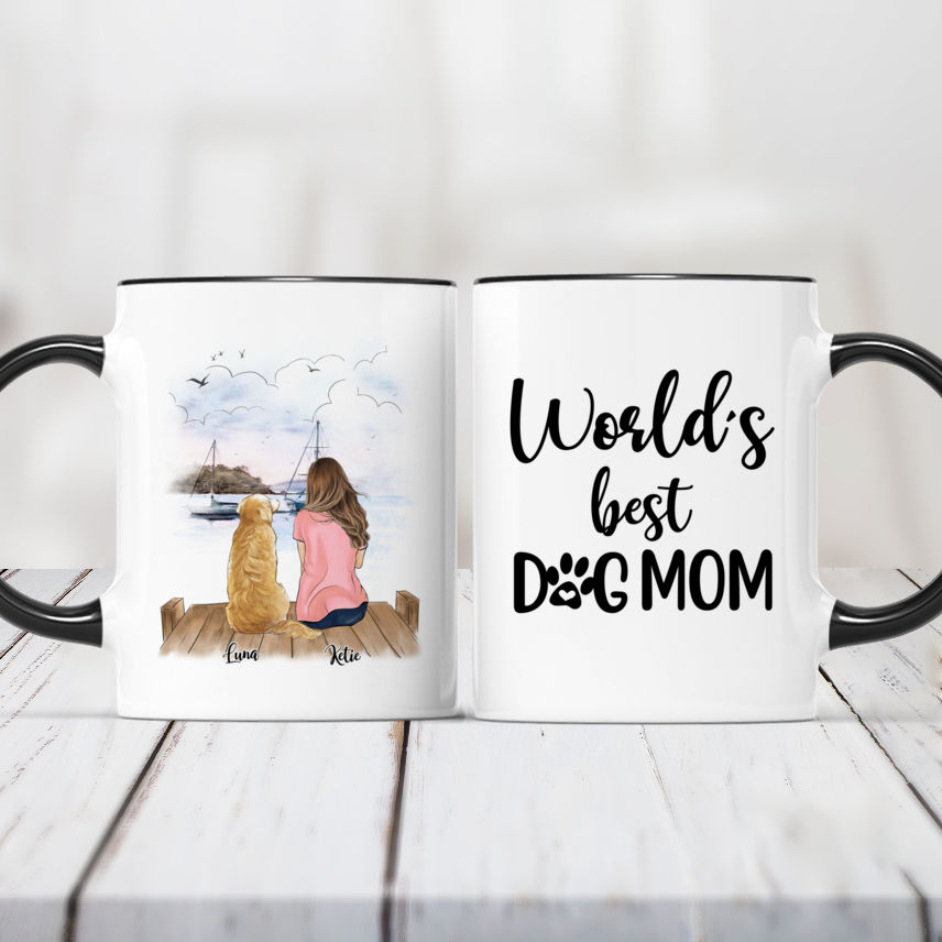 Dog Mom Coffee Tumbler Stainless Steel Dog Mother Coffee Lover