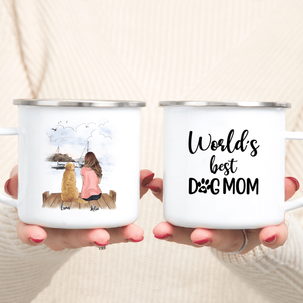 Personalized Dog Breeds Mug, Gifts For Dog Moms, To The World's Best D