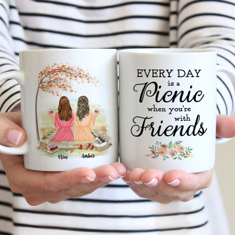 Personalized Mug - Picnic Time - Everyday is A Picnic When You're With Friends