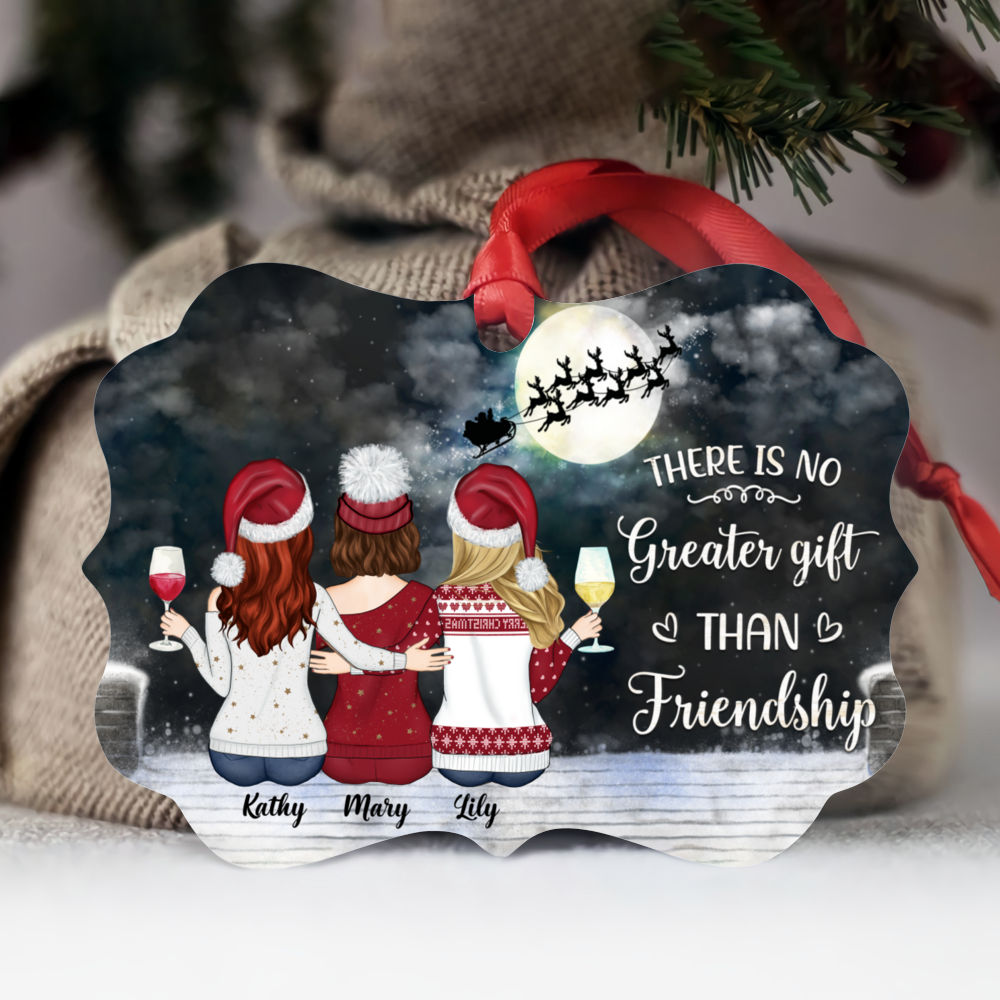 Personalized Transparent Ornament - Best Friends Gifts - There Is No  Greater Gift Than Friendship - Custom Ornament From Photo - Custom Shape  Ornament