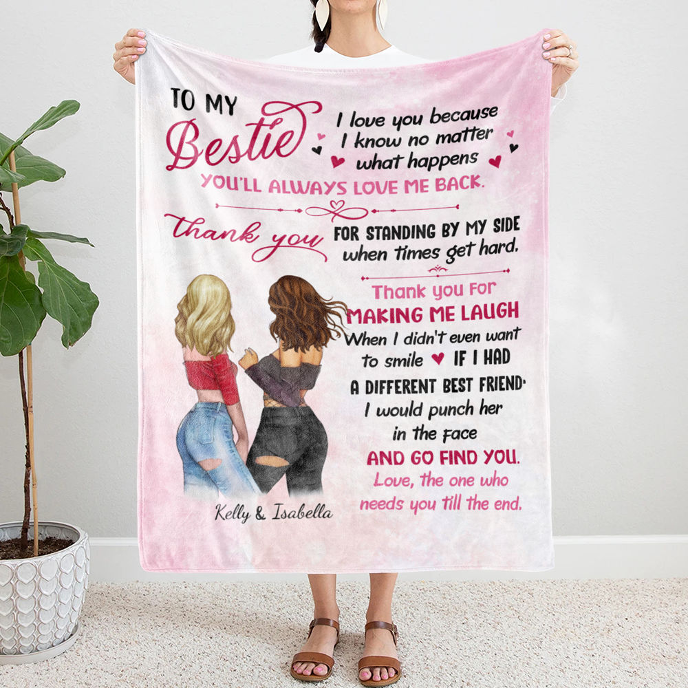 Personalized Blanket - Best friends - To my bestie