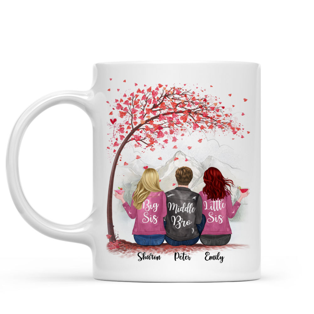 Personalized Sister Mug - Life is Better with Siblings (6071)_1