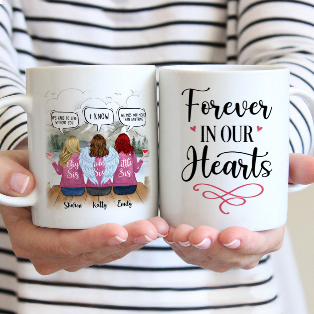 Personalized Mug - Sisters - Forever In Our Heart (6127)_1