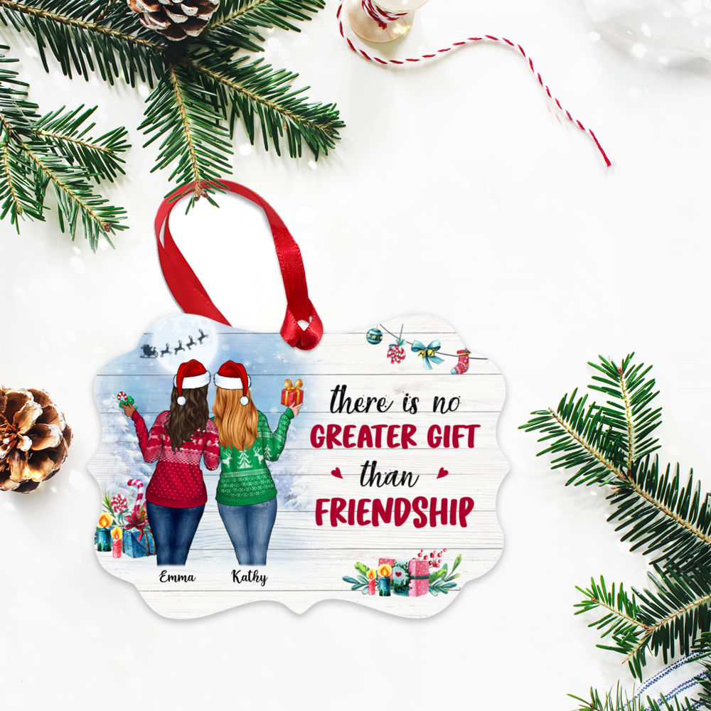 Personalized Christmas Ornaments - There is No Greater Gift than Friendship_2