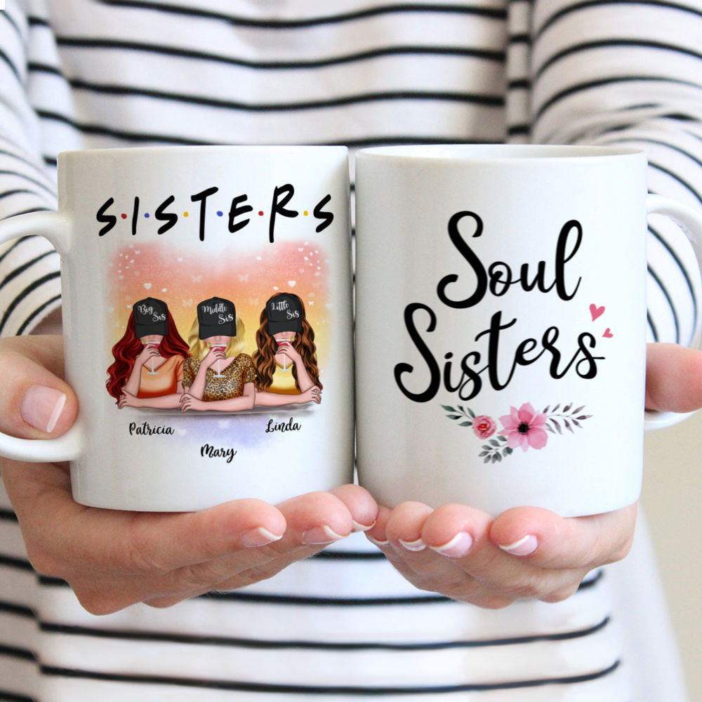 Personalized Mug - Sisters - Soul Sisters (6165)