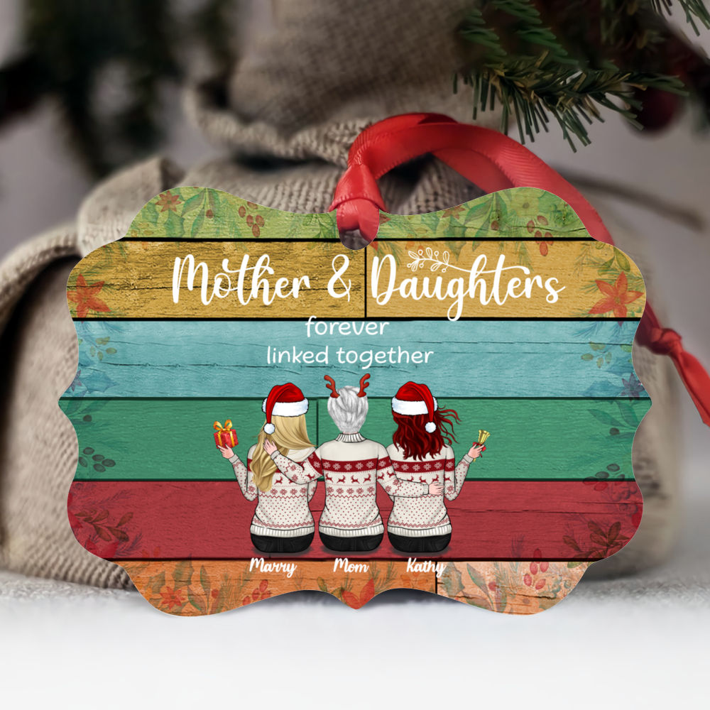 Christmas Mom and Daughters - Personalized Christmas Gifts Custom Orna —  GearLit