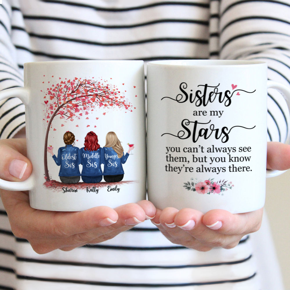 Personalized Mug - Sisters - Sisters Are My Stars (6227)_1