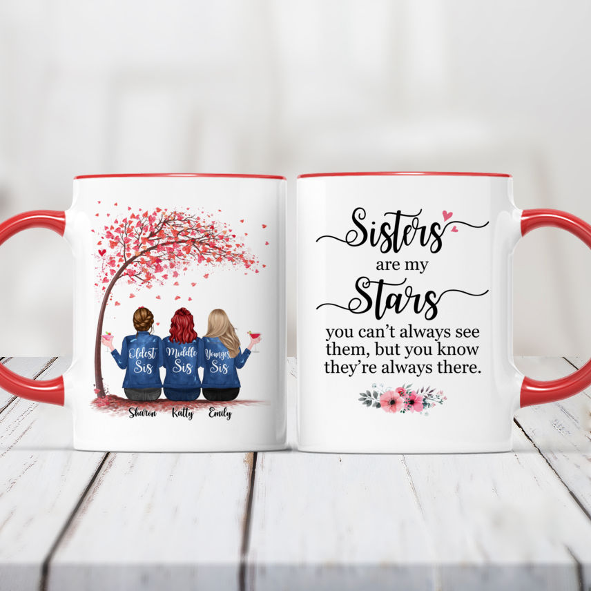 Two Tone Mug with Matching Spoon, Home, Bickering Sisters