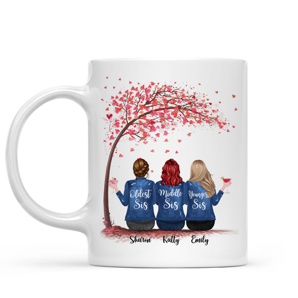 Personalized Mug - Sisters - Sisters Are Different Flowers From The Same Garden (6227)_2