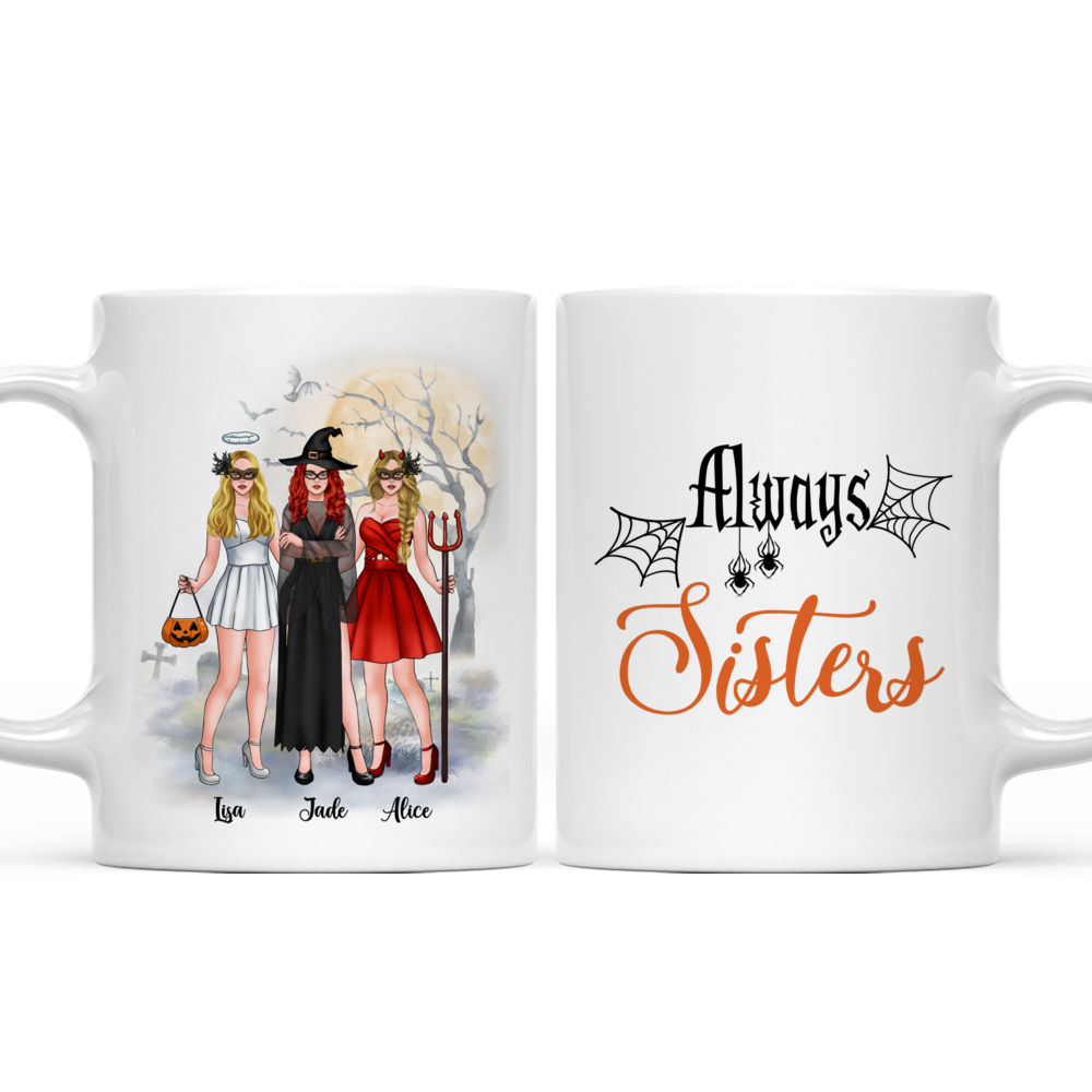 Personalized Mug - Halloween - Always Sisters (5932)_4