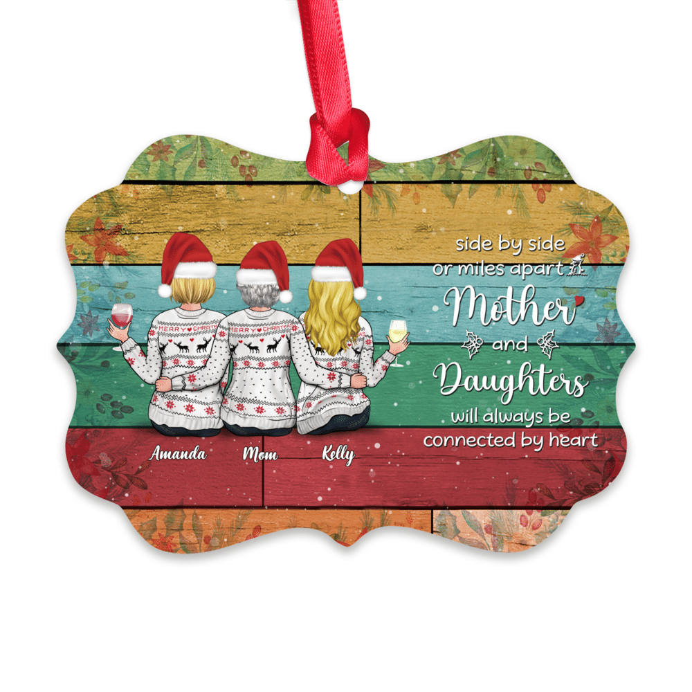 Personalized Ornament - Mother & Daughter Will Always be Connect by Heart_1