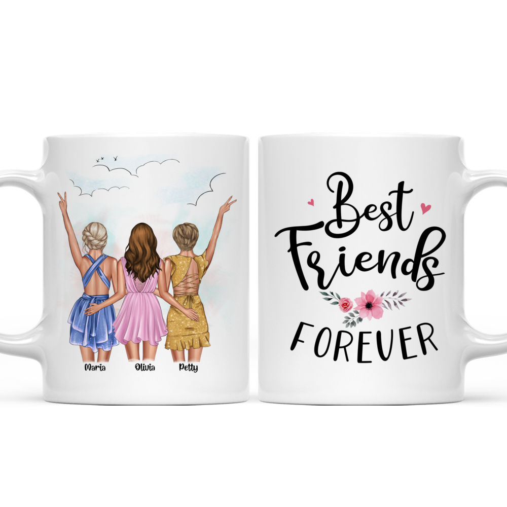 Personalized Mug - Best friends - Up to 5 girls - Best Friends Forever_5