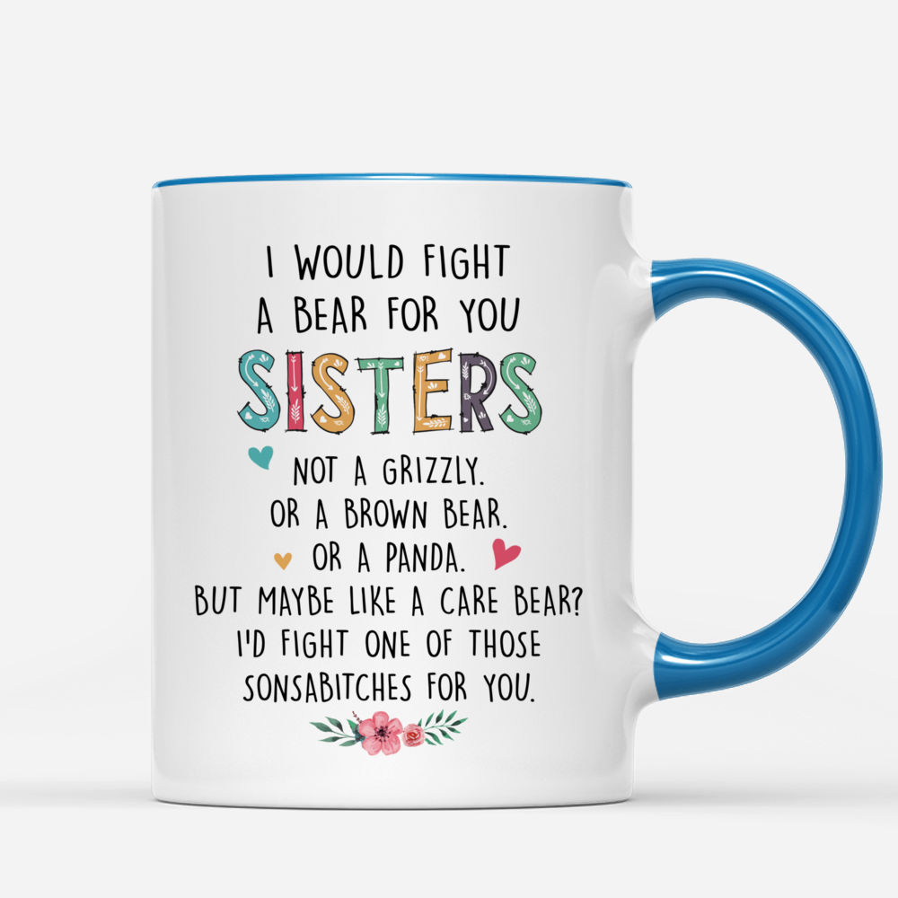 Family - I Would Fight A Bear For You Daughter - Personalized Mug - laihair