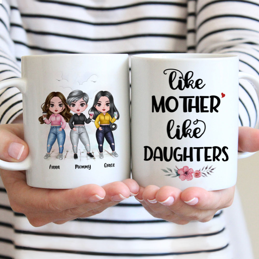 Personalized Mug - Mother & Daughters - Like Mother Like Daughters (6442)_1