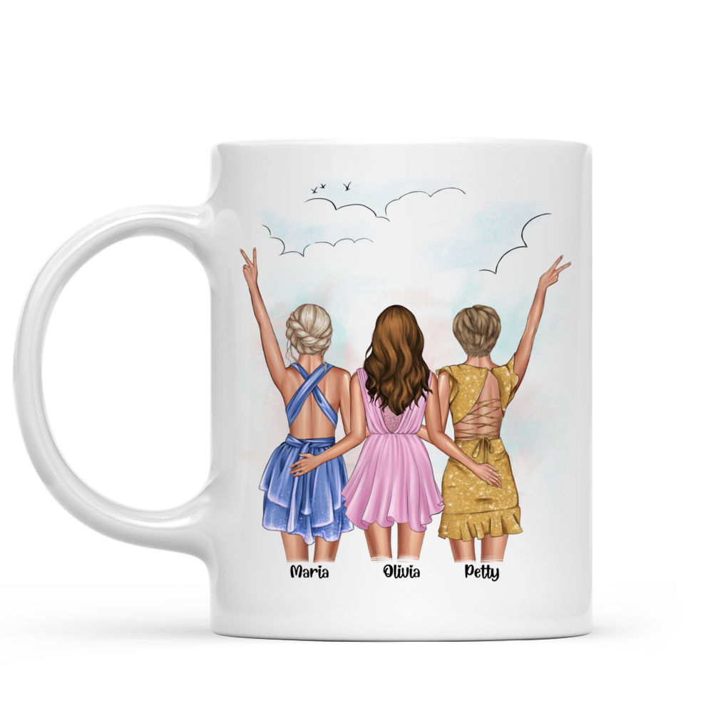 Personalized Mug - Best friends - Up to 5 girls - Life is better with friends_3