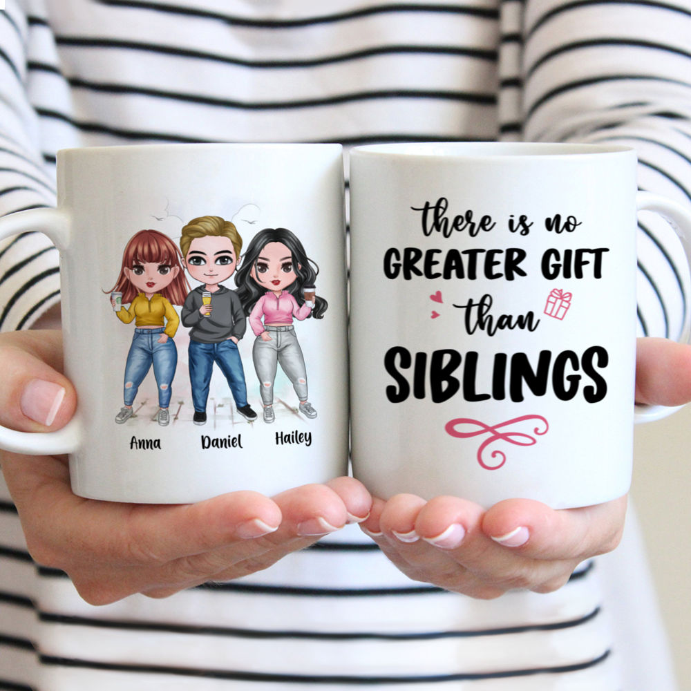 Personalized Mug - Up to 6 Siblings - There Is No Greater Gift Than Siblings (6455)_1