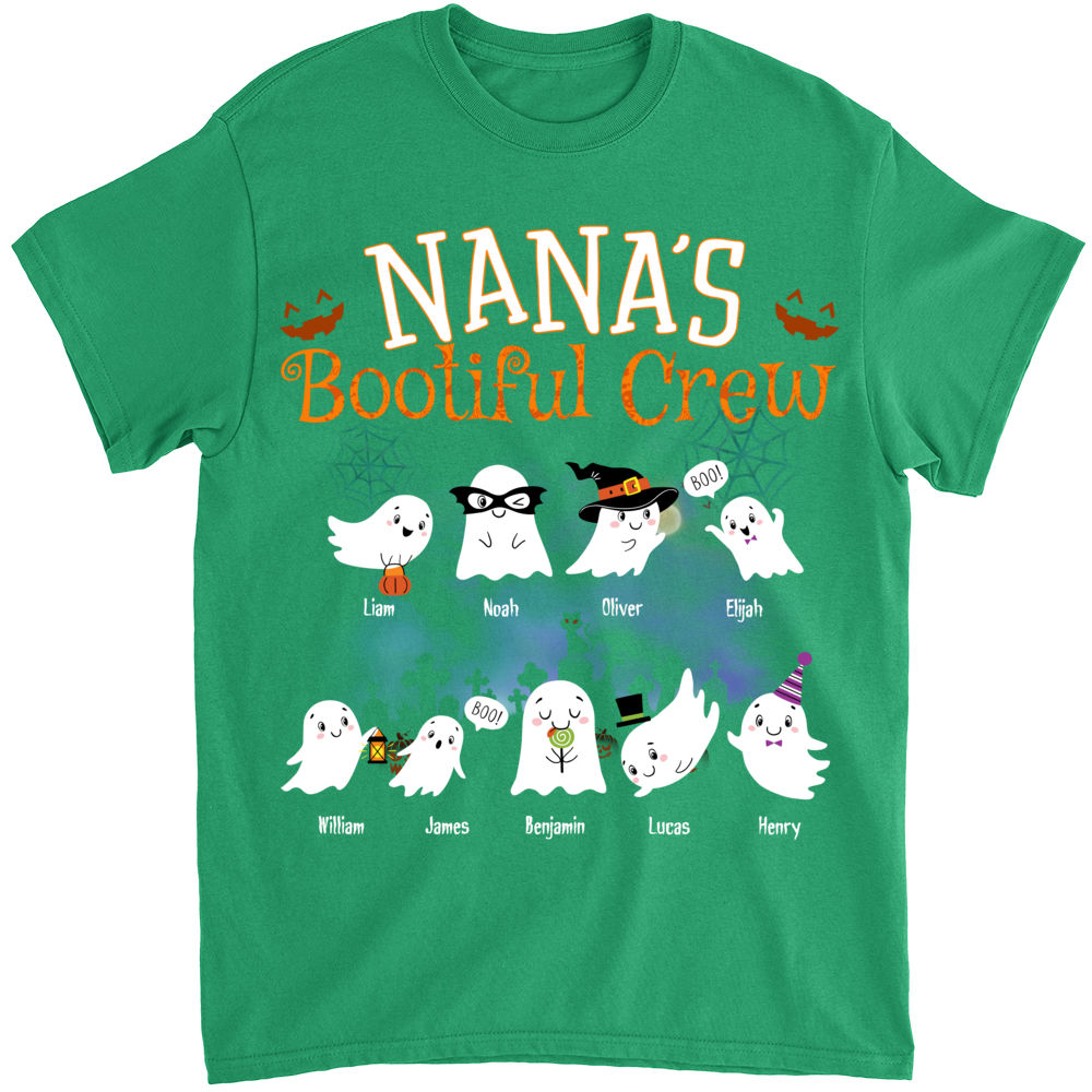 Personalized Shirt - Halloween T shirt - Nana's Bootiful Crew_1