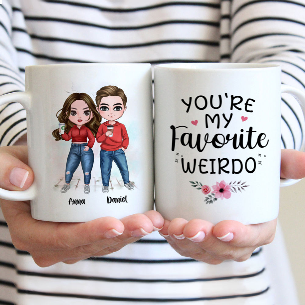 Personalized Mug - Couple Mug - You Are My Favorite Weirdo (6470) - Valentine's Gifts, Couple Gifts, Gifts For Her, Him_1