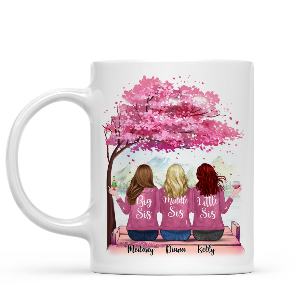 Personalized Mug - Up to 6 Sisters - I Would Fight A Bear For You Sisters (CB)_1