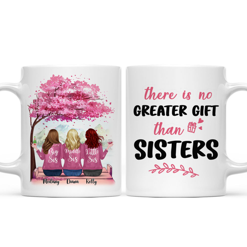 Personalized Mug - Up to 6 Sisters - There is no greater gift than sisters (CB)_3