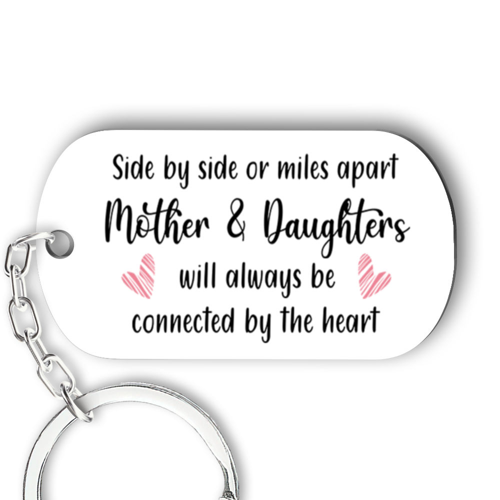 Personalized Keychain - Personalized - Personalized Keychain - Mother and Daughters Forever Linked Together_5