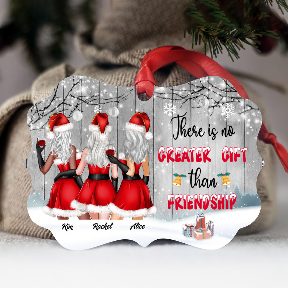 Personalized Christmas Ornament - There Is No Greater Gift Than Friendship